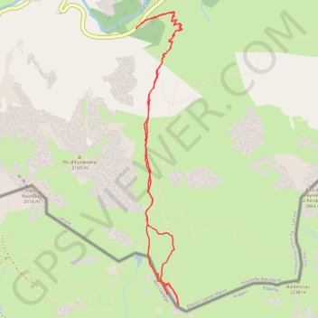 Itinéraire Vallon de Peyrelue - Un aller-retour, distance, dénivelé, altitude, carte, profil, trace GPS