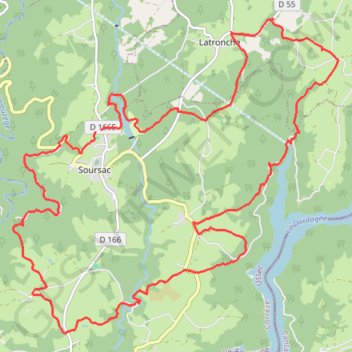 Itinéraire TransCorrezienne, distance, dénivelé, altitude, carte, profil, trace GPS