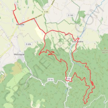 Itinéraire La Borde, distance, dénivelé, altitude, carte, profil, trace GPS