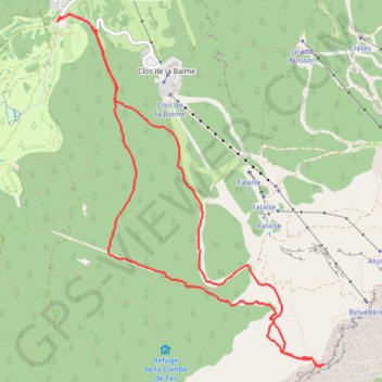 Itinéraire Pas de la Balme, distance, dénivelé, altitude, carte, profil, trace GPS