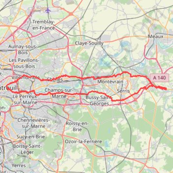 Itinéraire Sans titre, distance, dénivelé, altitude, carte, profil, trace GPS