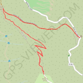 Itinéraire Tour Madeloc, distance, dénivelé, altitude, carte, profil, trace GPS