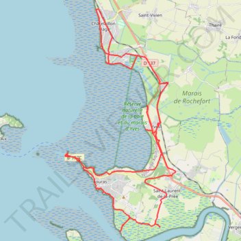 Itinéraire 17-ST-LAURENT-de-la-PREE-060-0060-CHÂTELAILLON-PLAGE-(GPX)_1, distance, dénivelé, altitude, carte, profil, trace GPS