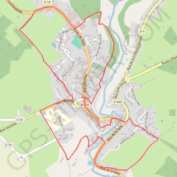 Itinéraire Les terrasses de Darney, distance, dénivelé, altitude, carte, profil, trace GPS