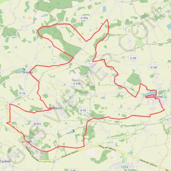 Itinéraire Sur les terres du château de Launac, distance, dénivelé, altitude, carte, profil, trace GPS