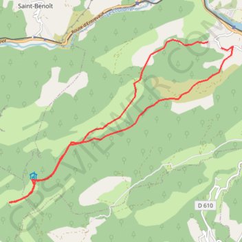 Itinéraire Col St Jean, distance, dénivelé, altitude, carte, profil, trace GPS