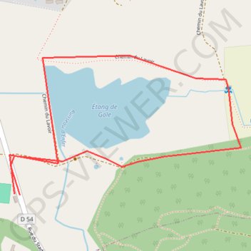 Itinéraire Étang de Gôle, distance, dénivelé, altitude, carte, profil, trace GPS