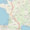 Itinéraire De la Manche aux Pyrénées, distance, dénivelé, altitude, carte, profil, trace GPS