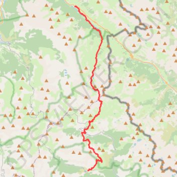 Itinéraire Traversée des Alpes - Étape 23, distance, dénivelé, altitude, carte, profil, trace GPS