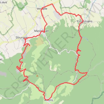 Itinéraire La Vialette, distance, dénivelé, altitude, carte, profil, trace GPS