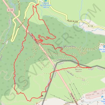 Itinéraire Col de Bessata, distance, dénivelé, altitude, carte, profil, trace GPS