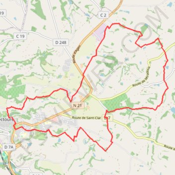 Itinéraire Arton - Lectoure, distance, dénivelé, altitude, carte, profil, trace GPS