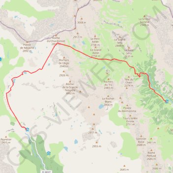 Itinéraire Tour i re magi nevache, distance, dénivelé, altitude, carte, profil, trace GPS
