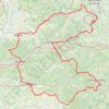 Itinéraire Tour de la Dordogne Cyclotouriste - option courte, distance, dénivelé, altitude, carte, profil, trace GPS