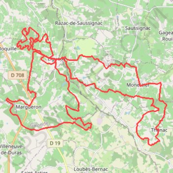 Itinéraire Ligueux et ses singles en forêt !, distance, dénivelé, altitude, carte, profil, trace GPS