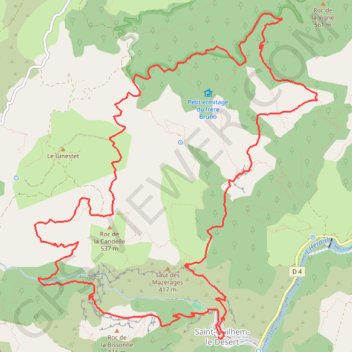 Itinéraire Cirque du désert, distance, dénivelé, altitude, carte, profil, trace GPS