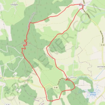 Itinéraire Tour Vernet, distance, dénivelé, altitude, carte, profil, trace GPS