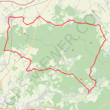 Itinéraire La Forêt d'Orléans, distance, dénivelé, altitude, carte, profil, trace GPS