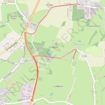 Itinéraire Liaison Parc Assistances - ES 1, distance, dénivelé, altitude, carte, profil, trace GPS