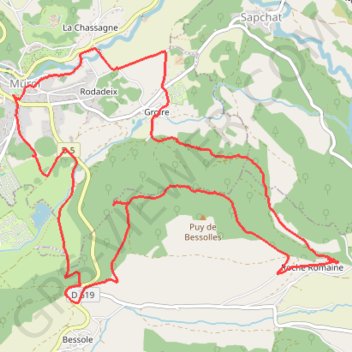 Itinéraire La Roche Romaine, distance, dénivelé, altitude, carte, profil, trace GPS