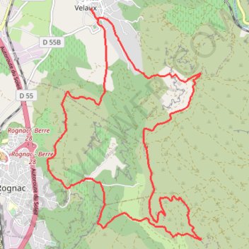 Itinéraire Croix de Rognac - plateau du grand Arbois, distance, dénivelé, altitude, carte, profil, trace GPS