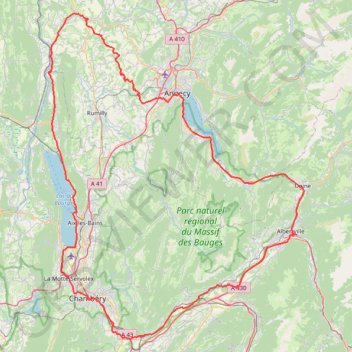 Itinéraire BRM200 Initiation CHAMBERY Les 2 Lacs-15883013, distance, dénivelé, altitude, carte, profil, trace GPS