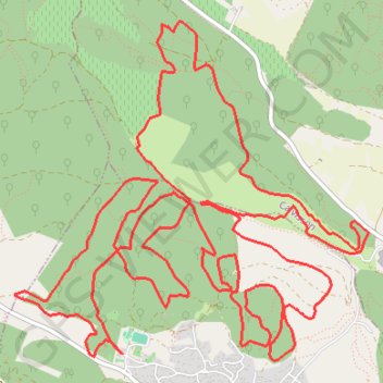 Itinéraire Parcours des 3C Congenies 2020 VTT, distance, dénivelé, altitude, carte, profil, trace GPS