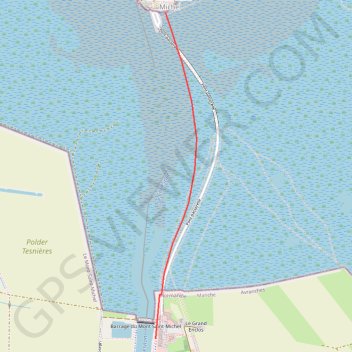 Itinéraire Le Vivier-sur-Mer / Mont-Saint-Michel, distance, dénivelé, altitude, carte, profil, trace GPS