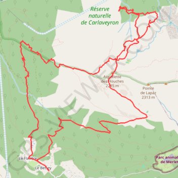 Itinéraire Incursion dans la réserve naturelle de Carlaveyron, distance, dénivelé, altitude, carte, profil, trace GPS