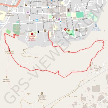 Itinéraire Ecu_25_Mirador_de_la_Virgen, distance, dénivelé, altitude, carte, profil, trace GPS