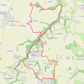 Itinéraire Vallée du Guébriand, distance, dénivelé, altitude, carte, profil, trace GPS