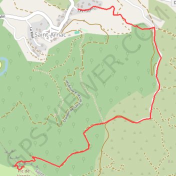 Itinéraire Out and Back Pic de Verges, distance, dénivelé, altitude, carte, profil, trace GPS