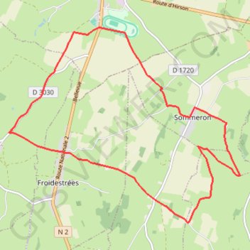 Itinéraire L'Hippodrome, distance, dénivelé, altitude, carte, profil, trace GPS