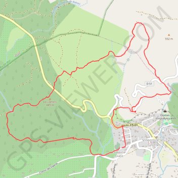 Itinéraire Avf - Villecroze - Circuit Saint Victor, distance, dénivelé, altitude, carte, profil, trace GPS