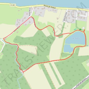 Itinéraire Les barthes de Lahonce, distance, dénivelé, altitude, carte, profil, trace GPS