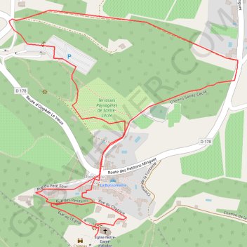 Itinéraire Circuit de découverte d'Oppède-le-Vieux, distance, dénivelé, altitude, carte, profil, trace GPS