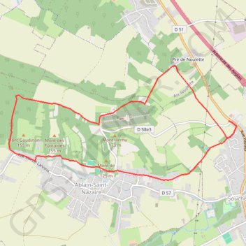 Itinéraire Notre dame de lorette, distance, dénivelé, altitude, carte, profil, trace GPS