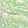 Itinéraire Etape1 Foix - Roquefixade, distance, dénivelé, altitude, carte, profil, trace GPS