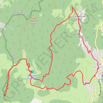 Itinéraire Col de Leschaux, distance, dénivelé, altitude, carte, profil, trace GPS
