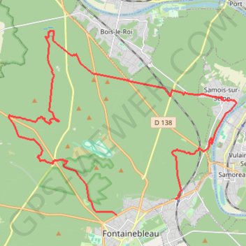 Itinéraire Circuit des 11 mares en Forêt de Fontainebleau, distance, dénivelé, altitude, carte, profil, trace GPS