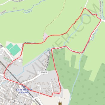 Itinéraire Sentier de Saint-Médard-d'Eyrans, distance, dénivelé, altitude, carte, profil, trace GPS