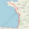 Itinéraire La Vélodyssée, distance, dénivelé, altitude, carte, profil, trace GPS