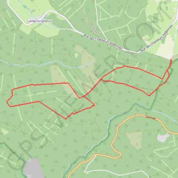 Itinéraire Dochamps parking foot, distance, dénivelé, altitude, carte, profil, trace GPS