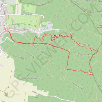 Itinéraire Randonnée à Recloses, distance, dénivelé, altitude, carte, profil, trace GPS