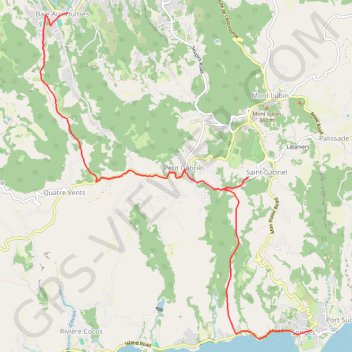 Itinéraire RandoPitons.re #1584 - RODR - Traversée de l'île de la Baie aux Huitres à Port-Sud-Est, distance, dénivelé, altitude, carte, profil, trace GPS