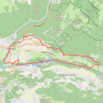 Itinéraire Le circuit des villages traditionnels, distance, dénivelé, altitude, carte, profil, trace GPS