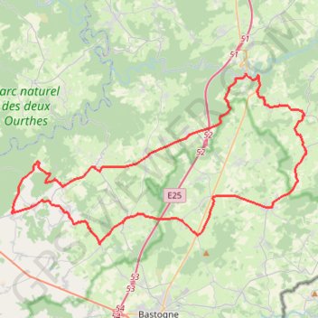 Itinéraire Au fil de l'Ourthe Occidentale, distance, dénivelé, altitude, carte, profil, trace GPS