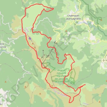 Itinéraire Tour de Pierre-sur-Haute - Saint-Bonnet-le-Courreau, distance, dénivelé, altitude, carte, profil, trace GPS
