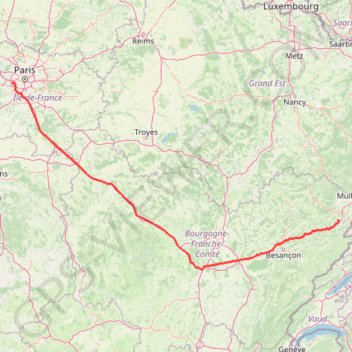 Itinéraire GPX Export, distance, dénivelé, altitude, carte, profil, trace GPS