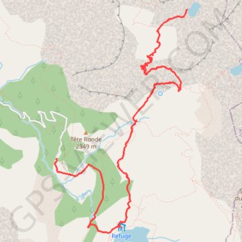 Itinéraire été 2019-J4-lac d'allos- lac du trou de l'aigle- refuge lac, distance, dénivelé, altitude, carte, profil, trace GPS